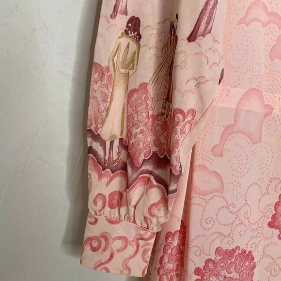 Sears Pink Patterned Robe - Picture 5 of 12